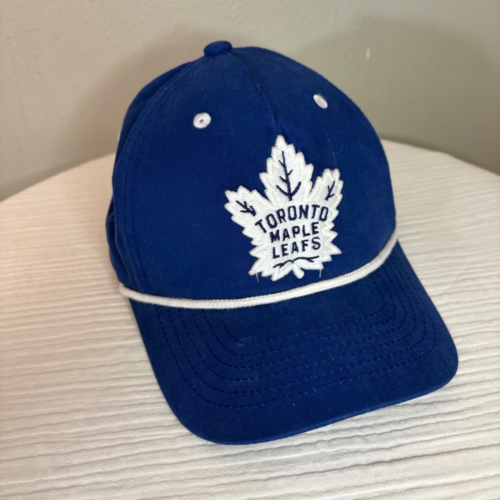 Zephyr Toronto Maple Leafs NHL Snapback Hat Blue White Rope Logo Cap Mens